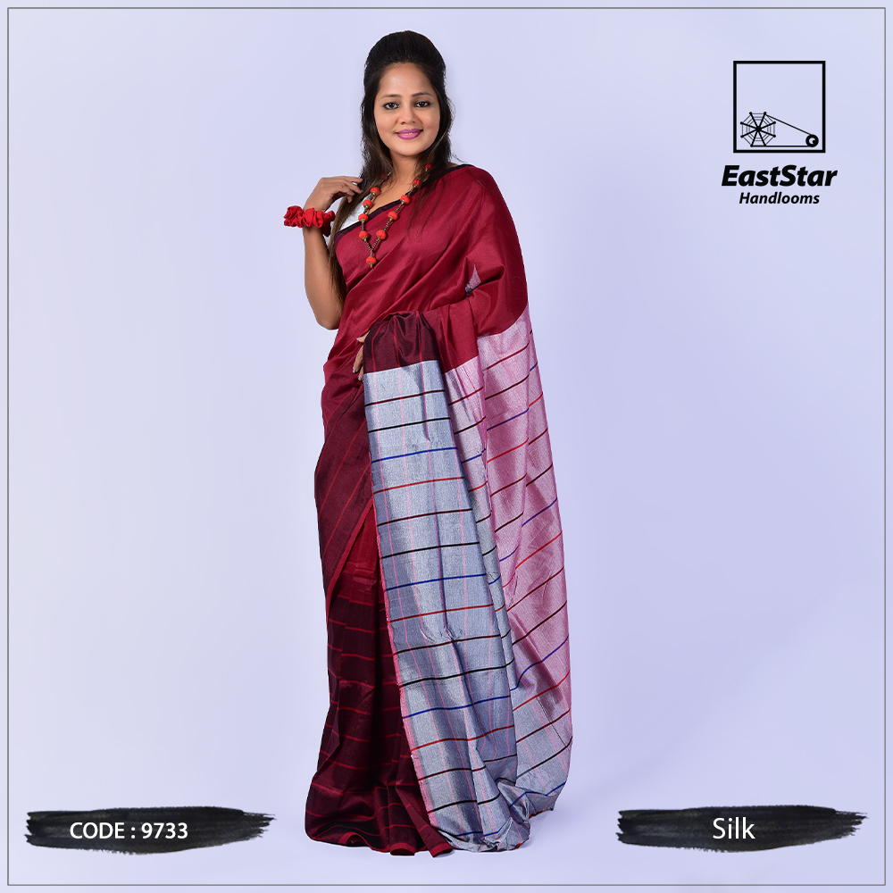 Handloom Silk Saree 9733 East Star Handlooms