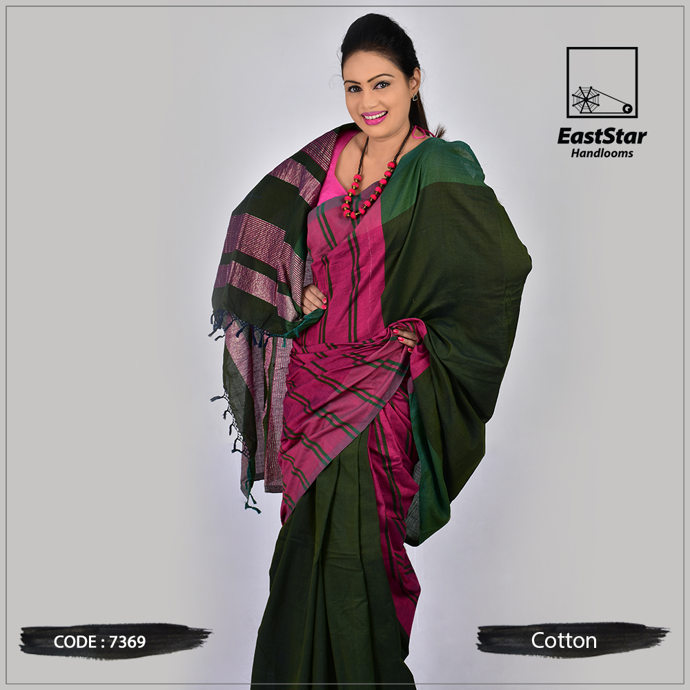 Handloom Cotton Saree 7369 – East Star Handlooms