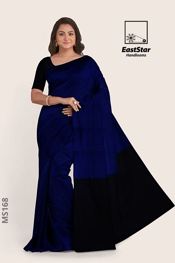 Black with shop blue saree