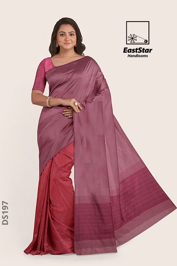 Onion Pink Silk Handlooms Saree DS197 – East Star Handlooms