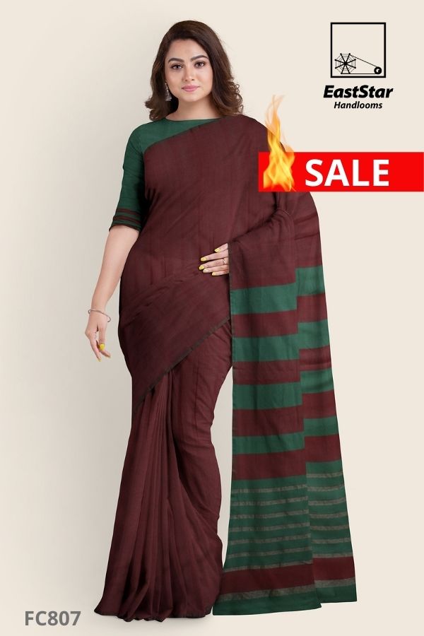 Maroon Handloom Cotton Jacquard Work Traditional Saree - Sangam Prints -  3108754